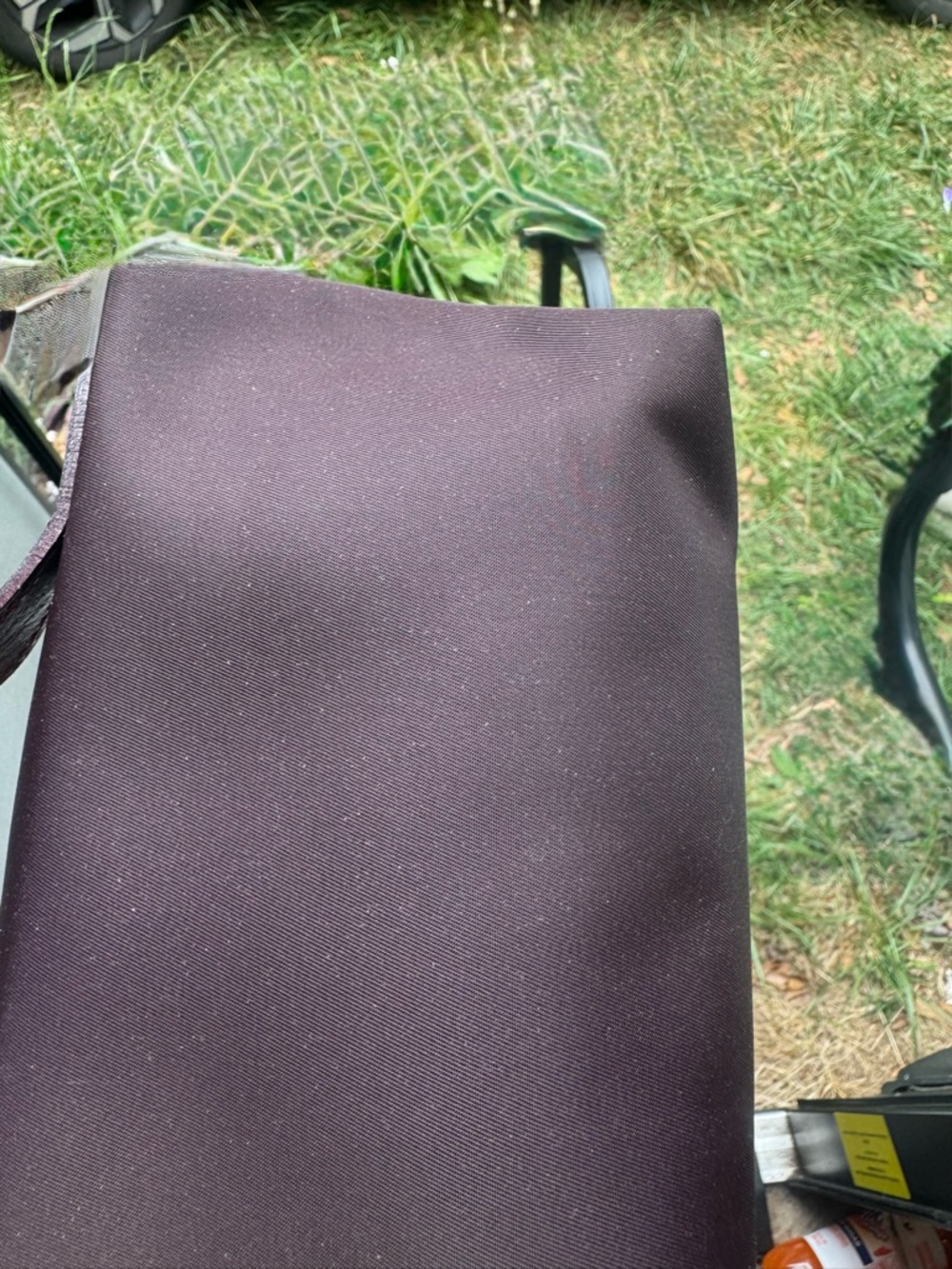 Longchamp Burgundy Nylon Toiletry Pouch - Picture 7 of 8